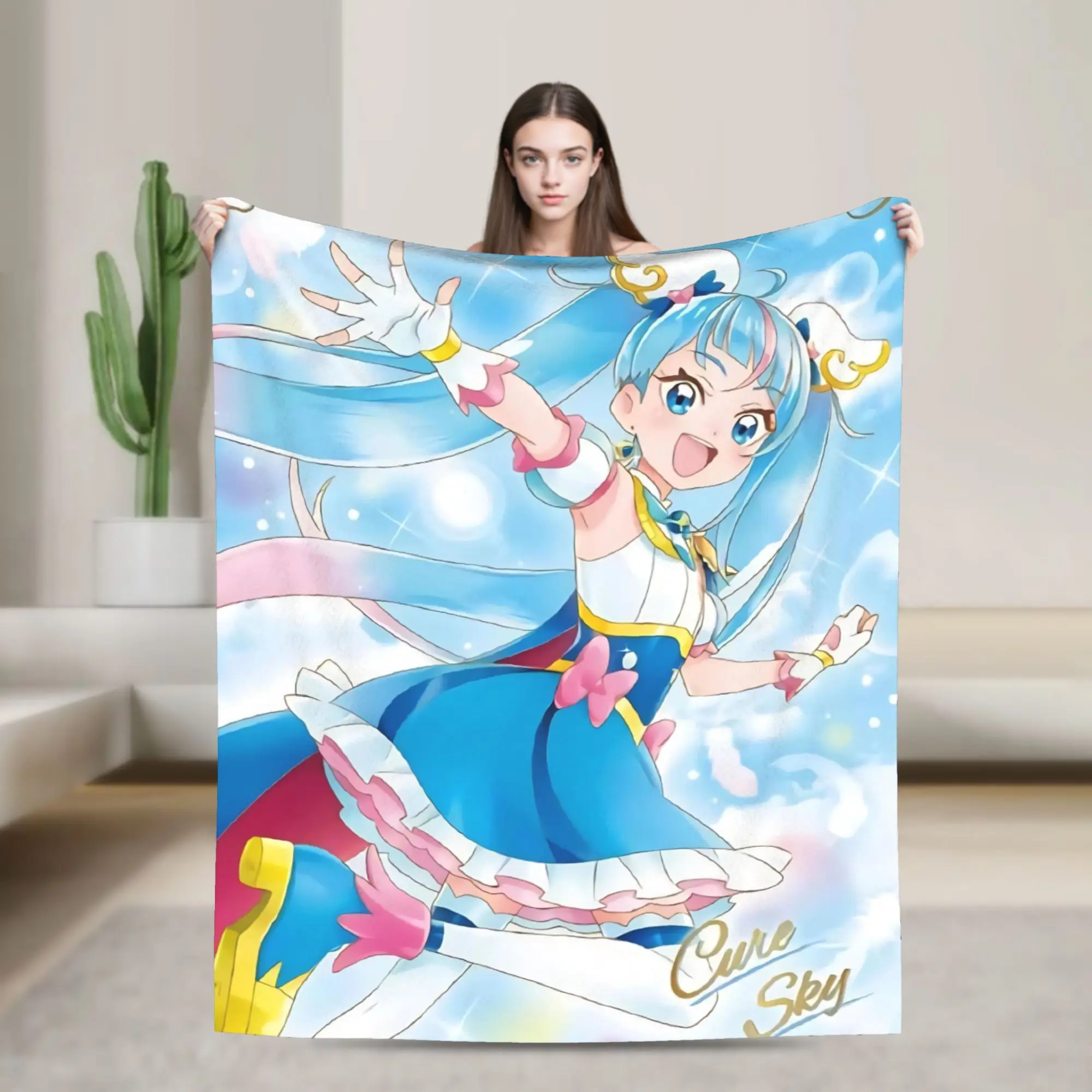 Soaring Sky Pretty Cure Accessories Blanket Cozy Soft  Throw Blankets for Couch 50x60 Inches Multiple Sizes Bedspread
