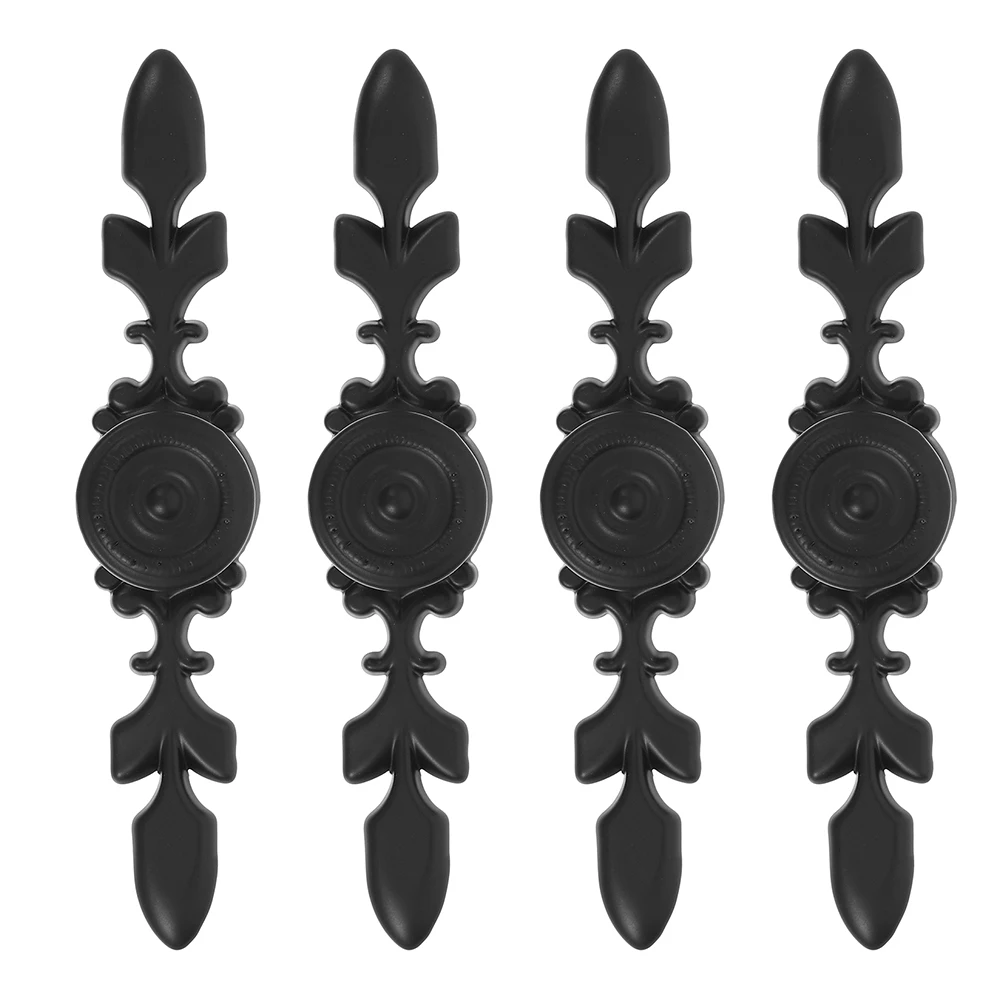 

4pcs Cabinet Handles Aluminum Alloy Durable Kitchen Drawer Pulls Single Hole Design Smooth Finish Modern Style for Wardrobes
