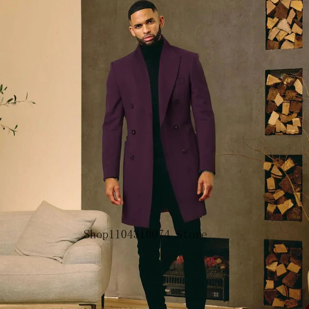 Men's Slim Fit Single-Breasted Coat Advanced Customization Versatile for Business And Daily Wear