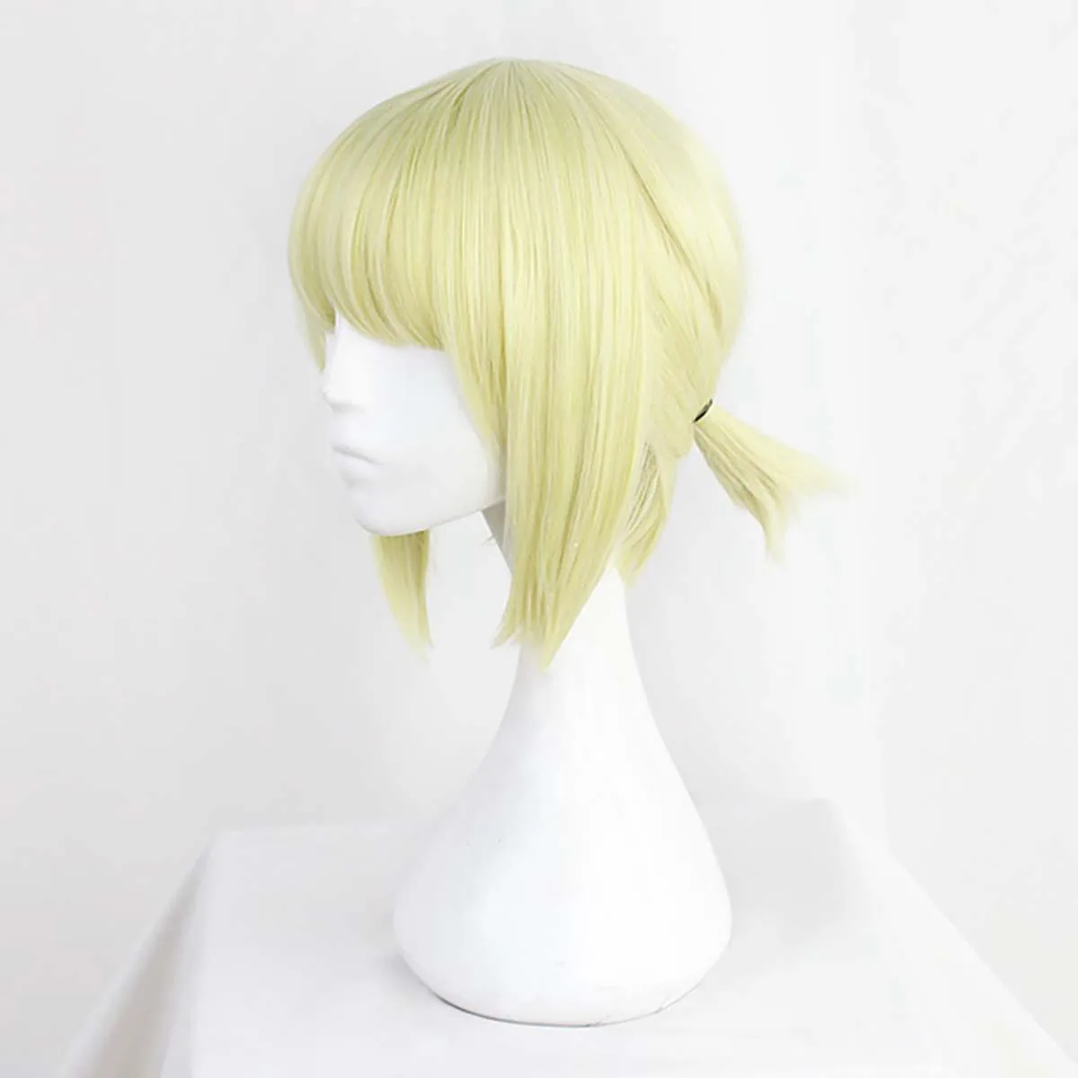 Puntelli per feste di Halloween Parrucca corta bionda cosplay Twisted Wonderland Rook Hunt