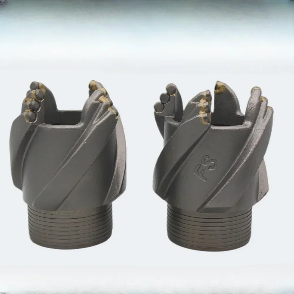 Front speed drill bit helical composite drill bit alloy steel imported oil sheet small tooth core thread drill bit limestone