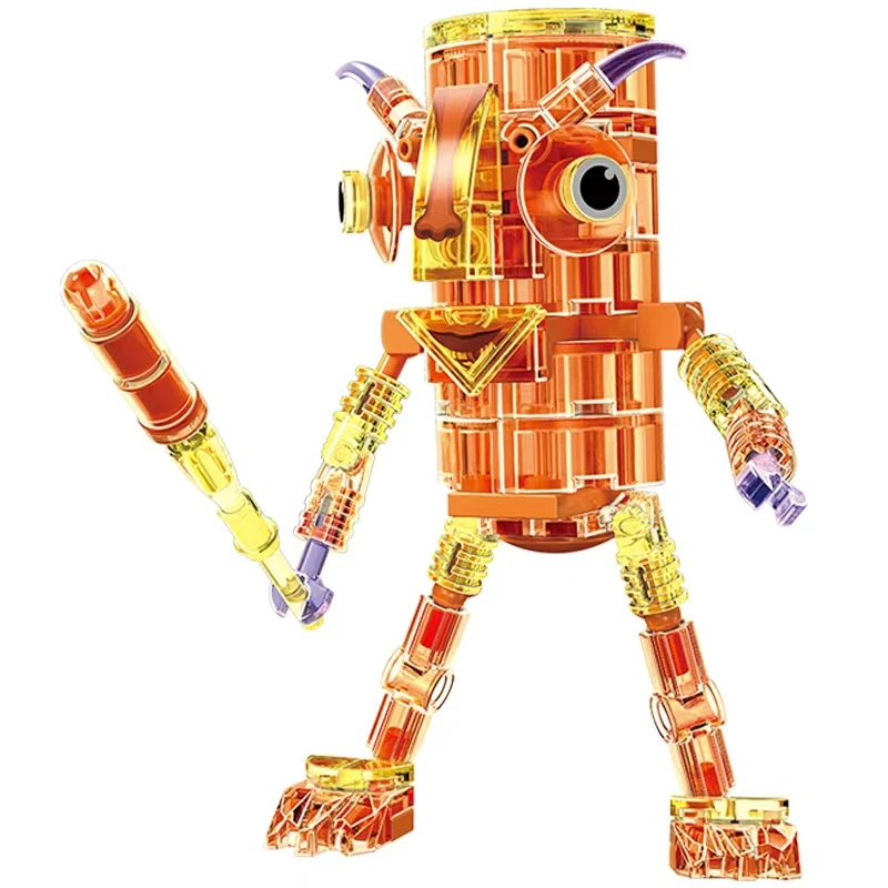 Tung Tung Tung Sahur Trasparente Italia Tralalero Tralala Brainrot Building Blocks Assemblaggio Mattoni Giocattoli per Regali Di Compleanno