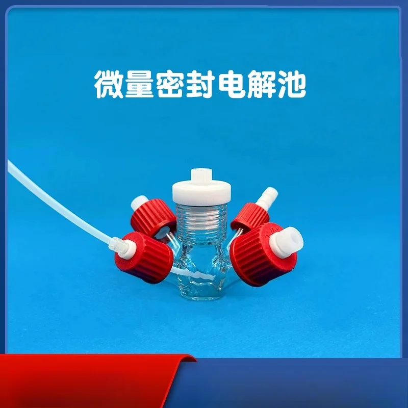 Laboratory micro-sealed electrolytic cell 10ml three-electrode system corrosion resistance small capacity small five