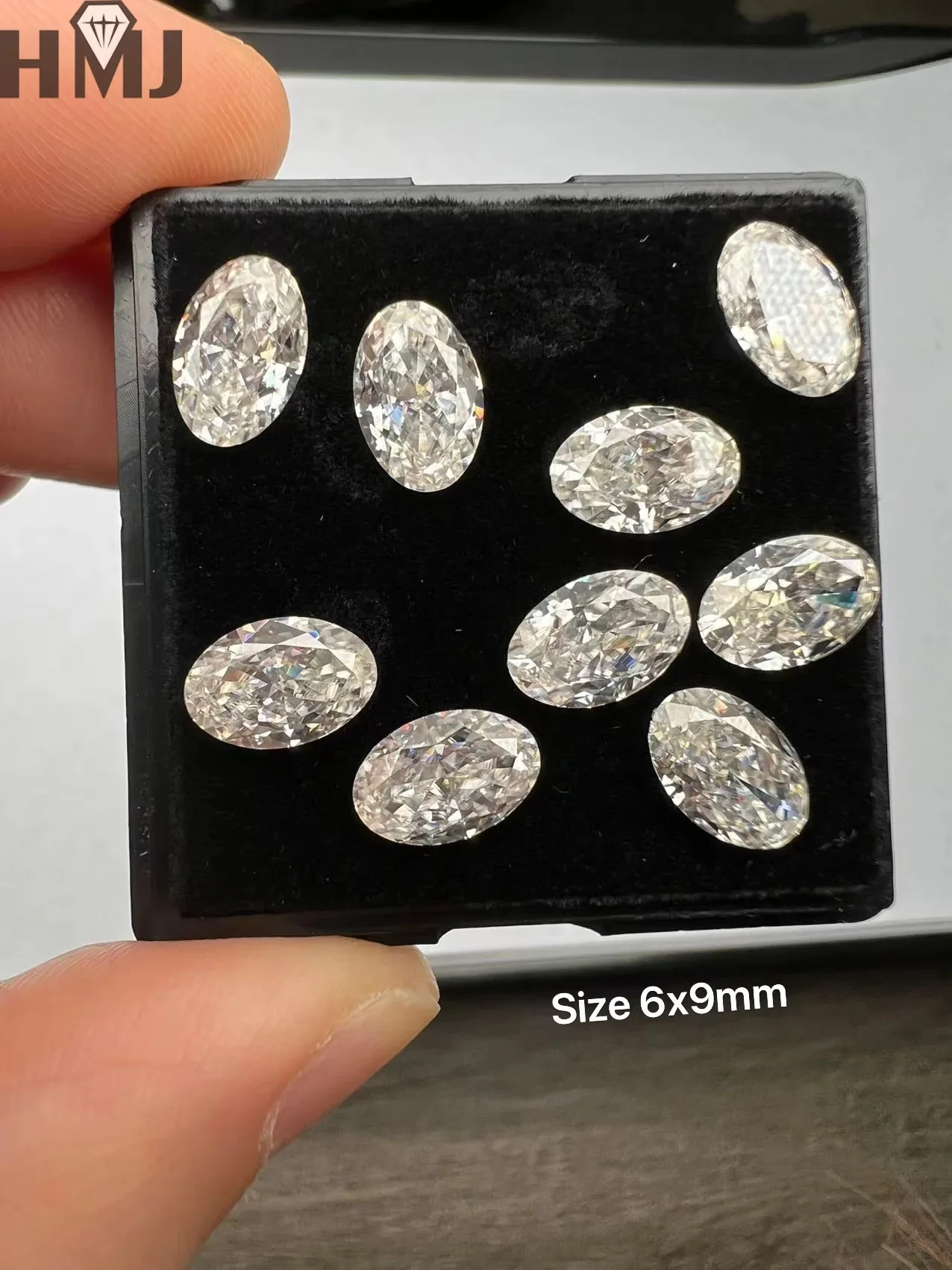 3EX Loose Moissanite Diamond Stone Crushed Ice Oval Cut D Color Gemstones For Rings Necklace Jewelry Making GRA Certificate