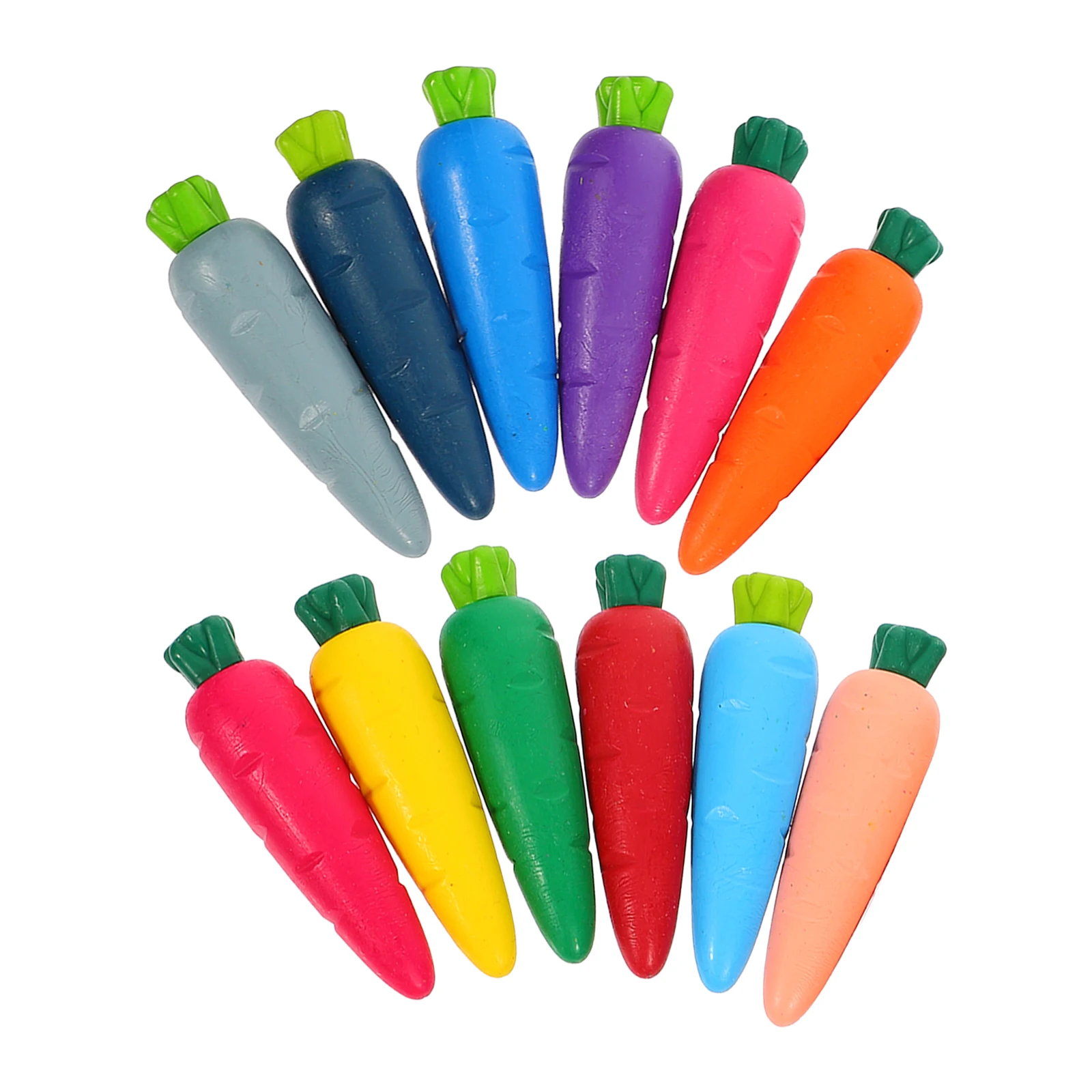 

12 Pcs Washed Crayons for Drawing Baby Thick Classroom Supplies Bulk Wax Carrot Design Painting Child