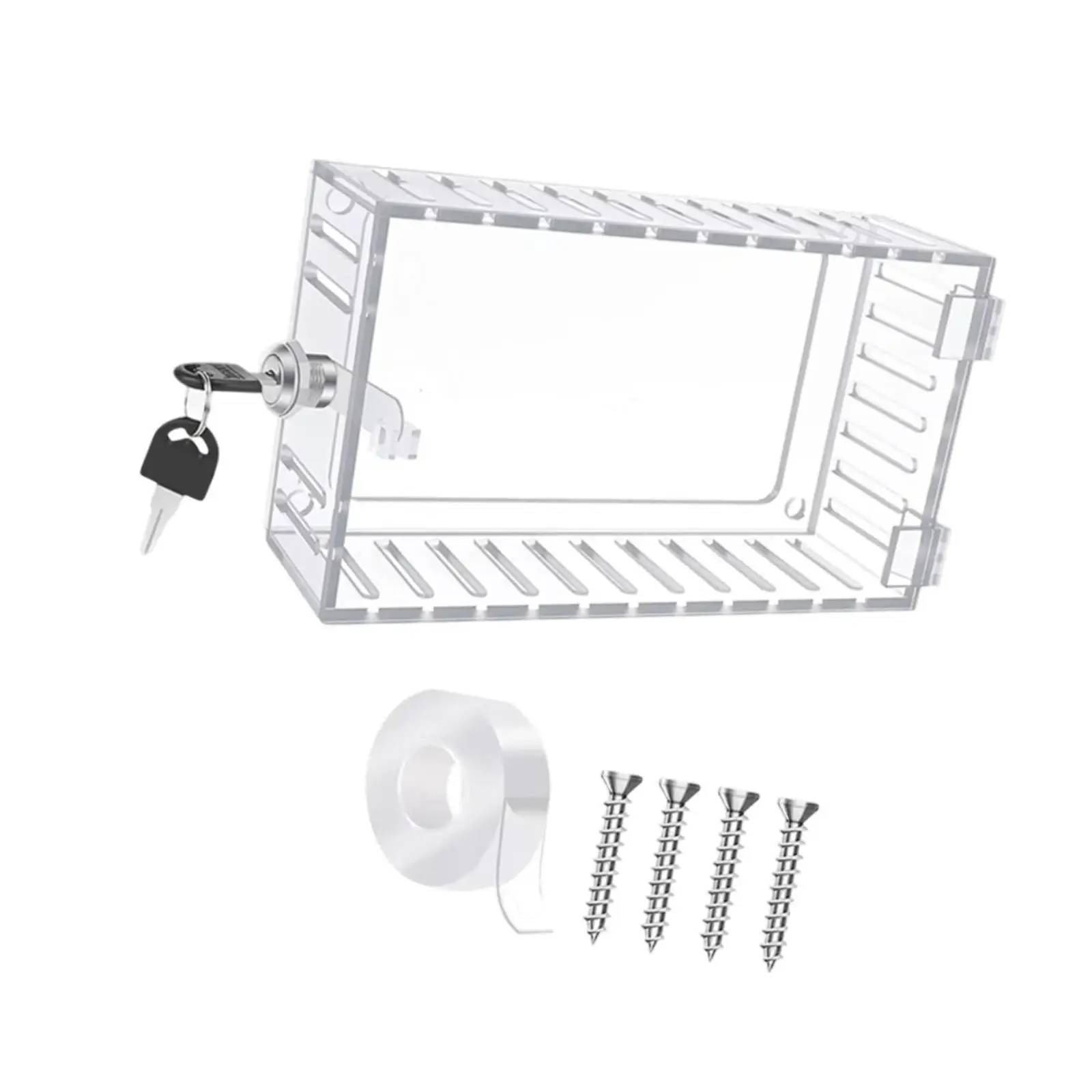 Thermostat Lock Box Thermostat Guard Universal with Key Air Condition Control Panel Cover Thermostat Cover for Public Schools