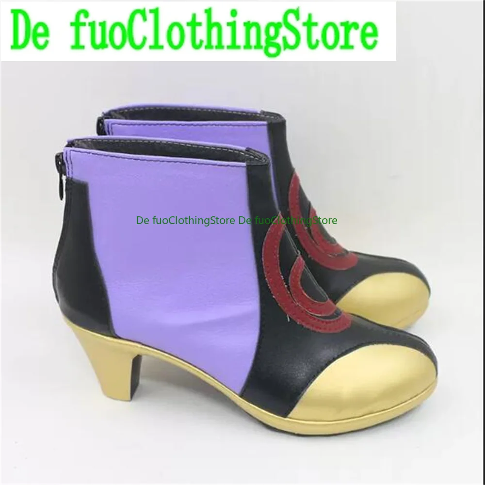 

Defuo Raiden Ei Genshin Impact Обувь для косплея Сапоги Игра Аниме Вечеринка Хэллоуин Рождественская обувь Магазин