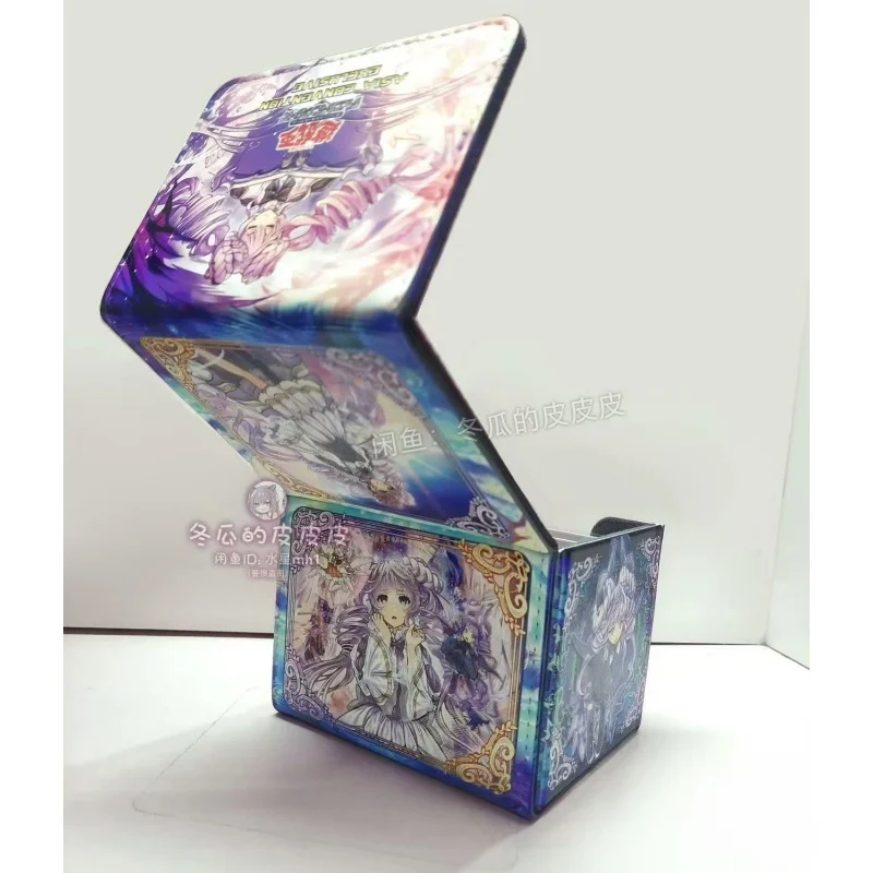 Yu-Gi-Oh! Pudełko na karty do gier planszowych Selettrice Vaalmonica z magnetycznym zamknięciem, skórzane, odpowiednie do przechowywania kart kolekcjonerskich OCG DTCG, idealne na prezent.
