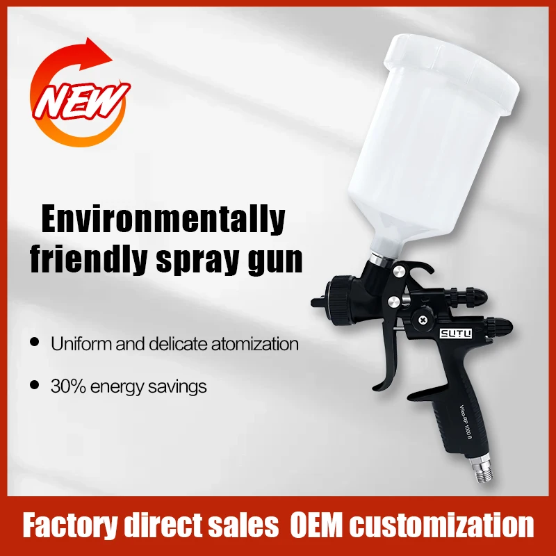 

Высококачественный краскопульт SUTU 1000 черного цвета для распыления масла, воды и краски на листовом металле