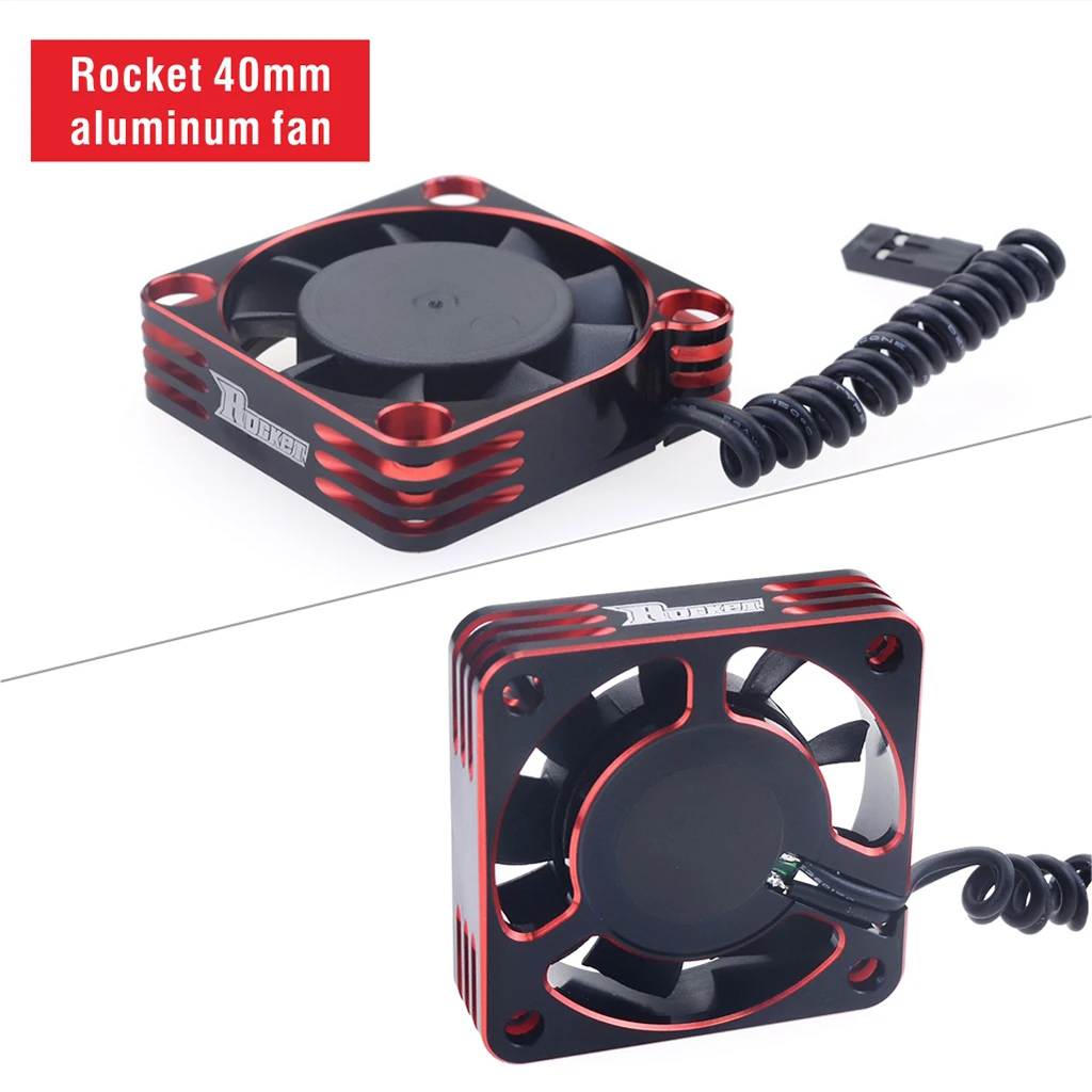 Rocket Metal Motor Cooling Fan 25mm 30mm 35mm 40mm 50mm Heat Dissipation for 1/10 1/8 1/5 1/12 RC Car Brushless Motor