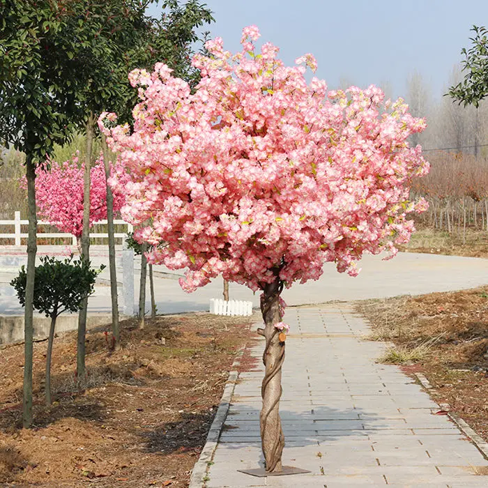 QSLH-SY0166 High quality artificial blossom tree plants trees wholesale cherry blossom tree centerpiece for shopping mall