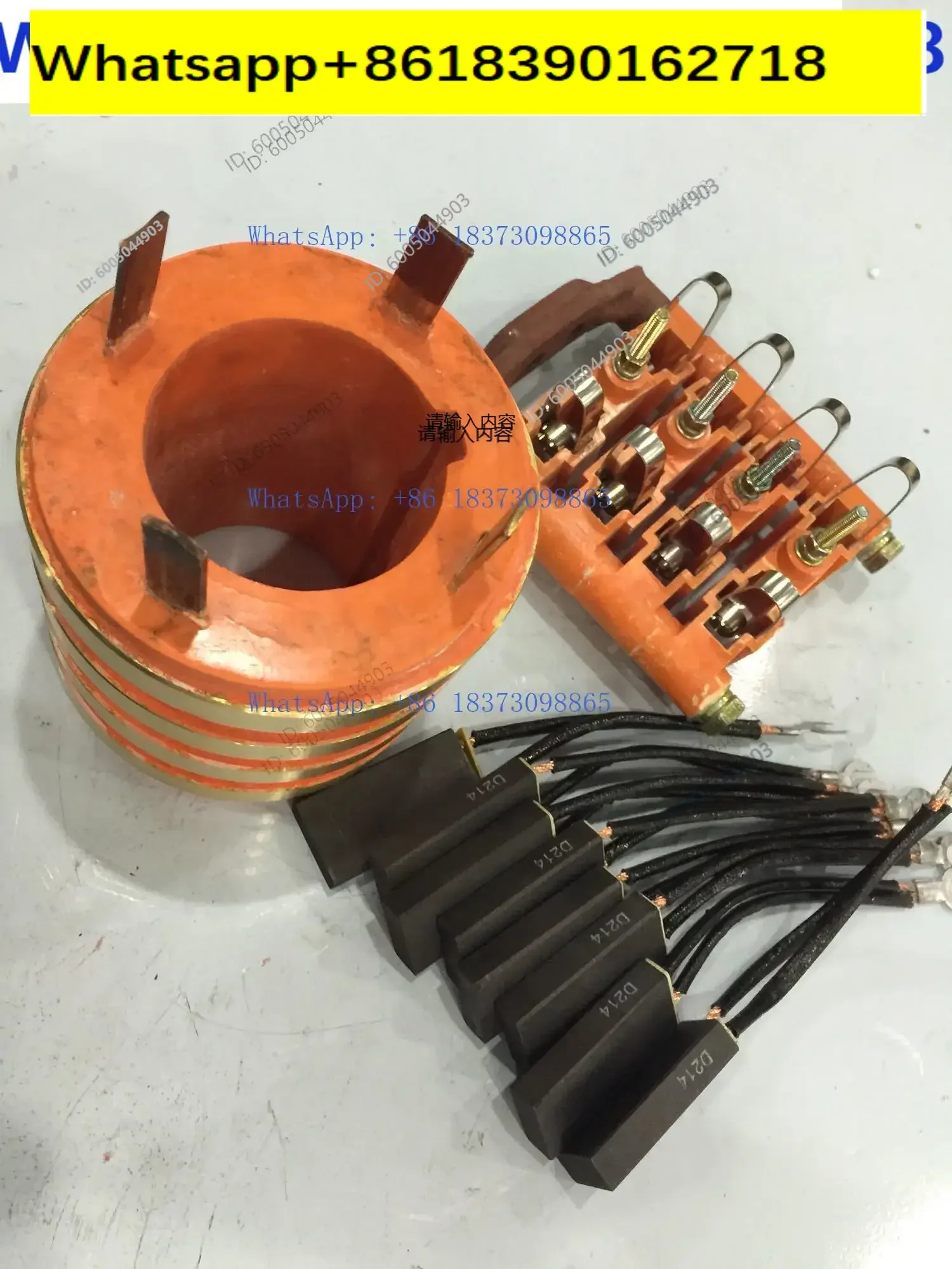 Four-ring 4-way collector ring, copper ring, conductive slip ring inner diameter 50 55 60 65 outer diameter 110 high 110MM