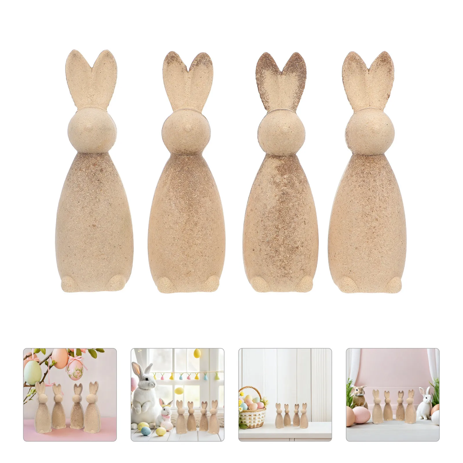 4pcs-wooden-bunny-sculpture-unfinished-natural-wood-peg-figures-diy-easter-bunny-decoration-craft-for-family-fun-and-holiday