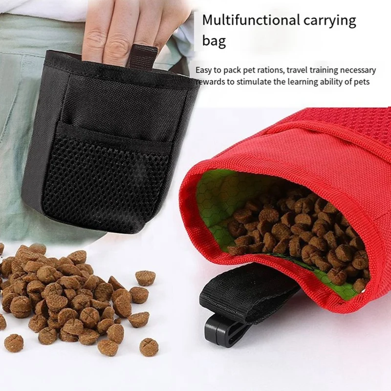 Pet Dog Puppy Training Snacks Bait Pet Bag Obedience Training Bag Food Bag Snack Reward W-Aist Bag