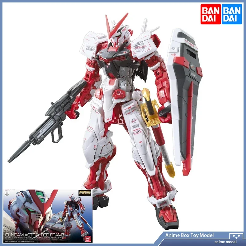 

Оригинальный продукт Gundam BANDAI RG 1/144 MBF-P02 Gundam Astray Red Frame Assembly Action Mech