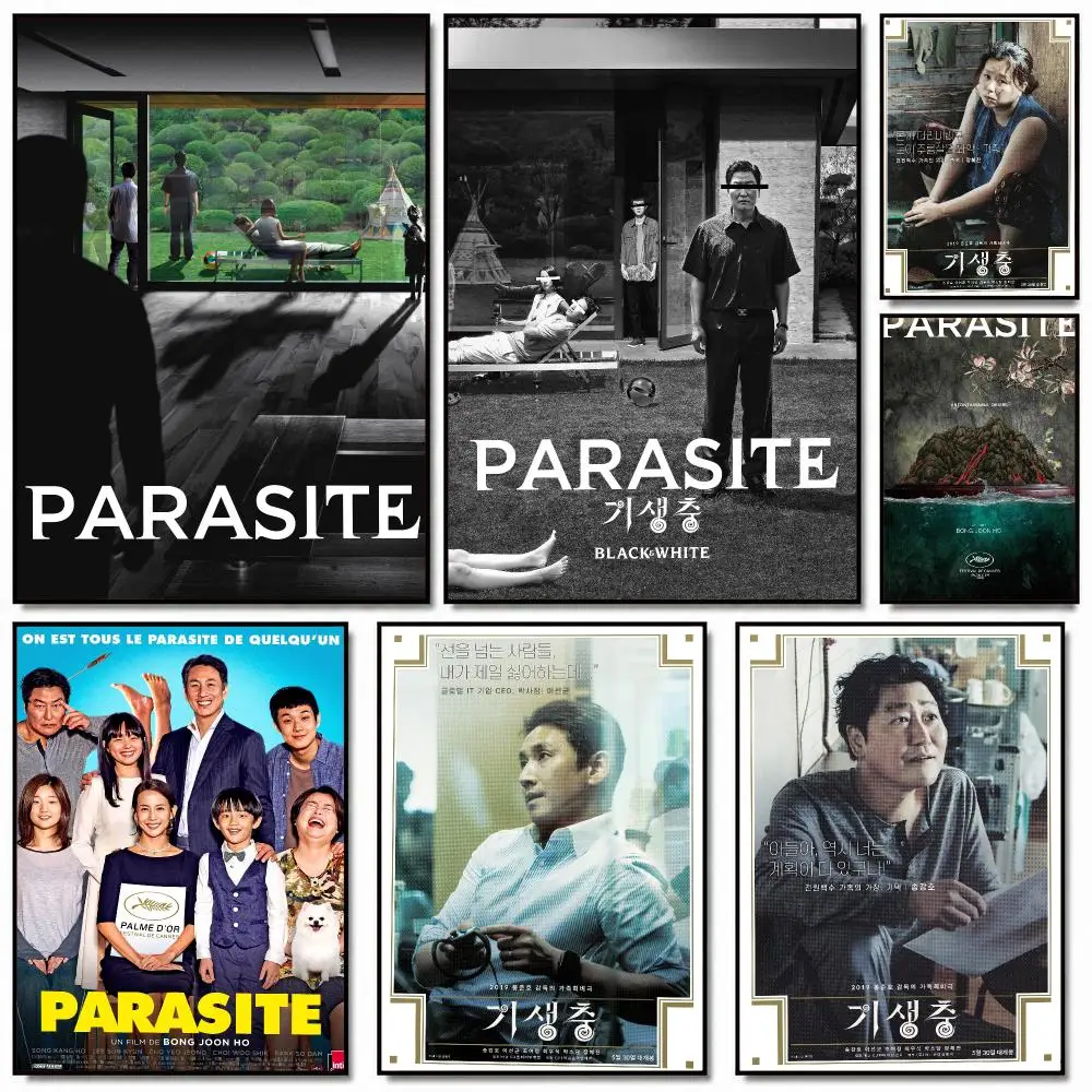 classic movie P-Parasite-E Painting Calligraphy Artwork for Home Bedroom Office Wall Decoration Gift