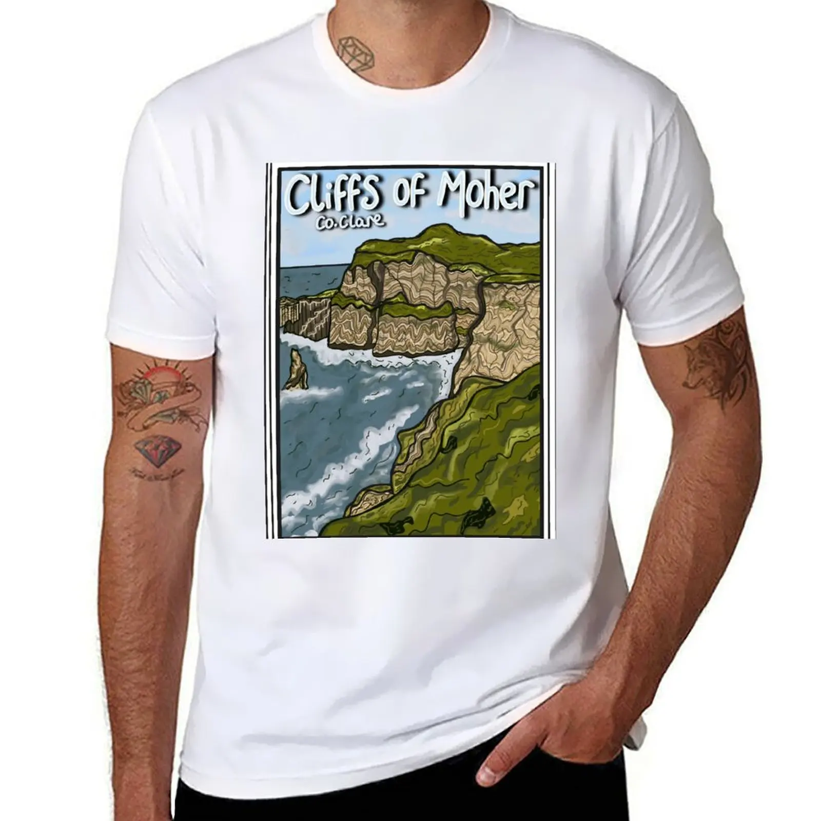 

The Cliffs of Moher Ireland T-Shirt cotton t shirts high quality funny t shirts cotton T-Shirt