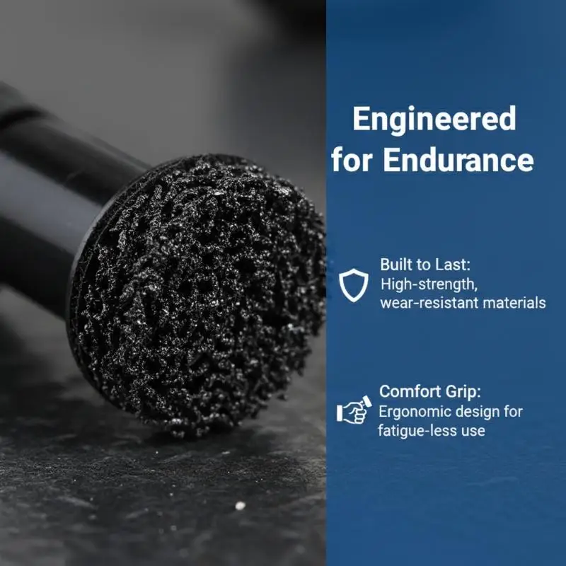 【CR】Wheel Hub Rust Removal Brush Set  Heavy Duty Brake Hub Surface Stud Cleaning Polishing Kit for Vehicle Mechanics Daily Use