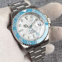 GMT SUB 40mm ice blue dial 200M Waterproof Diving Men Watch Selfwing NH34 316L Steel Diver Wristwatch Jewelry