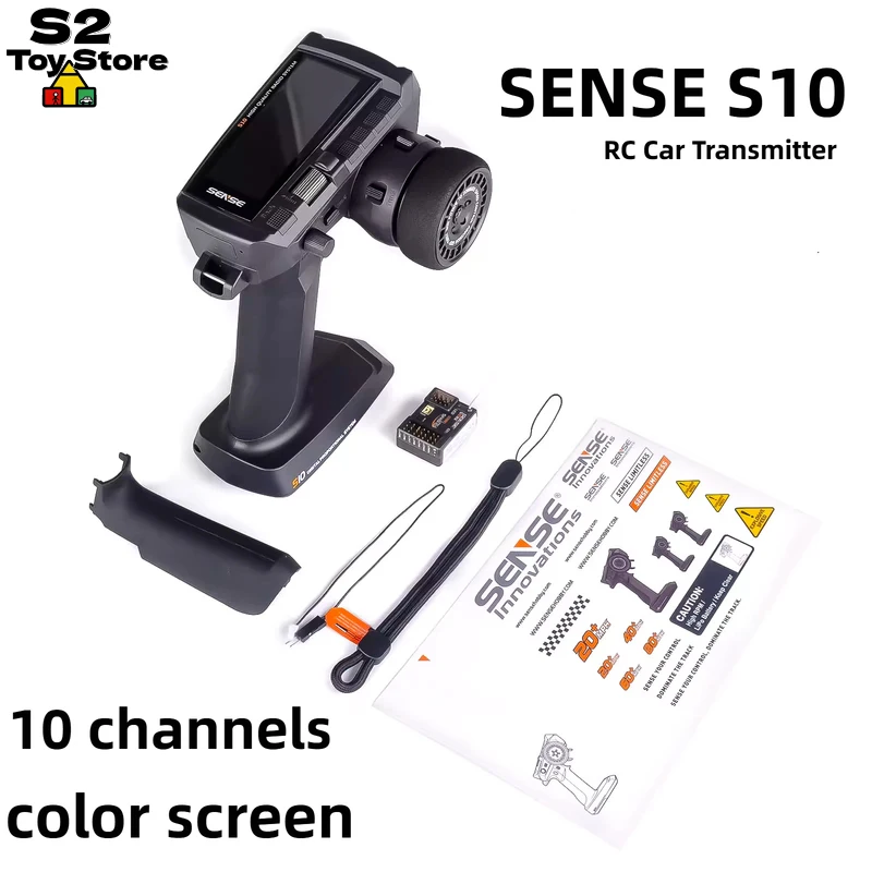 

Многофункциональный 10-канальный радиопередатчик и приемник SENSE S10 с цветным экраном для радиоуправляемых моделей автомобилей, грузовиков, лодок и хобби-моделистов
