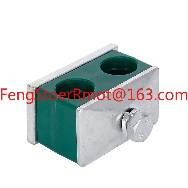 Light double pipe clamp Marine hydraulic plastic pipe clamp Light double hole fixture Mechanical clamp 6-42