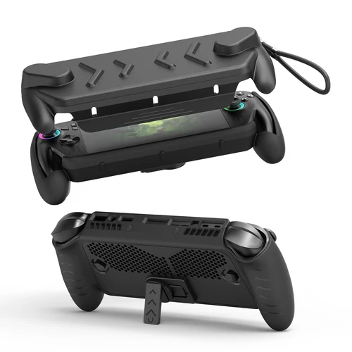 Imagen 2 del producto Funda protectora X153 para ROG Ally y ROG Ally X con soporte, juego de protección completa, a prueba de golpes, agarre antideslizante antiarañazos, accesorios