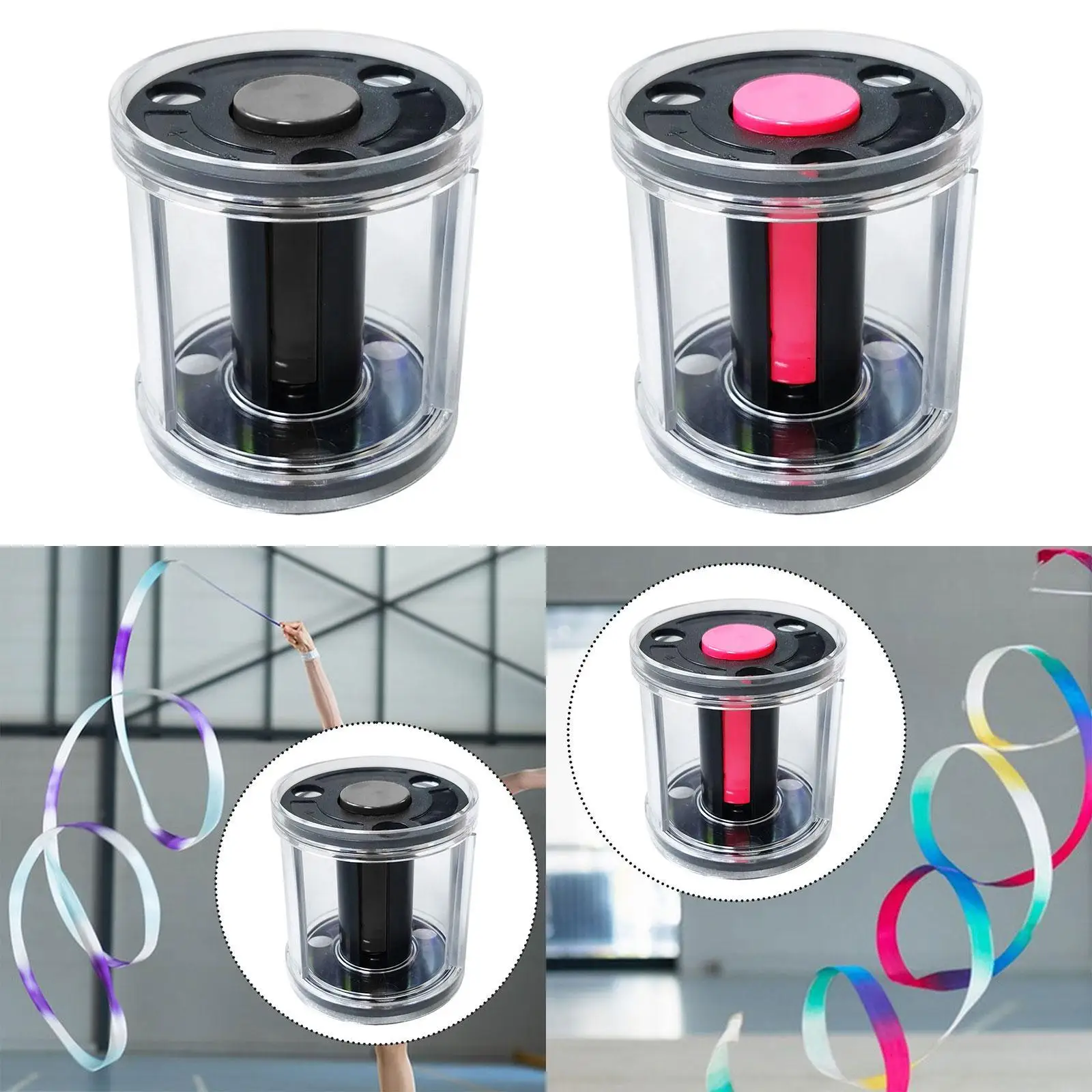 

Dance Ribbon Storage Case Gymnastics Band Winder for Game Indoor Performance