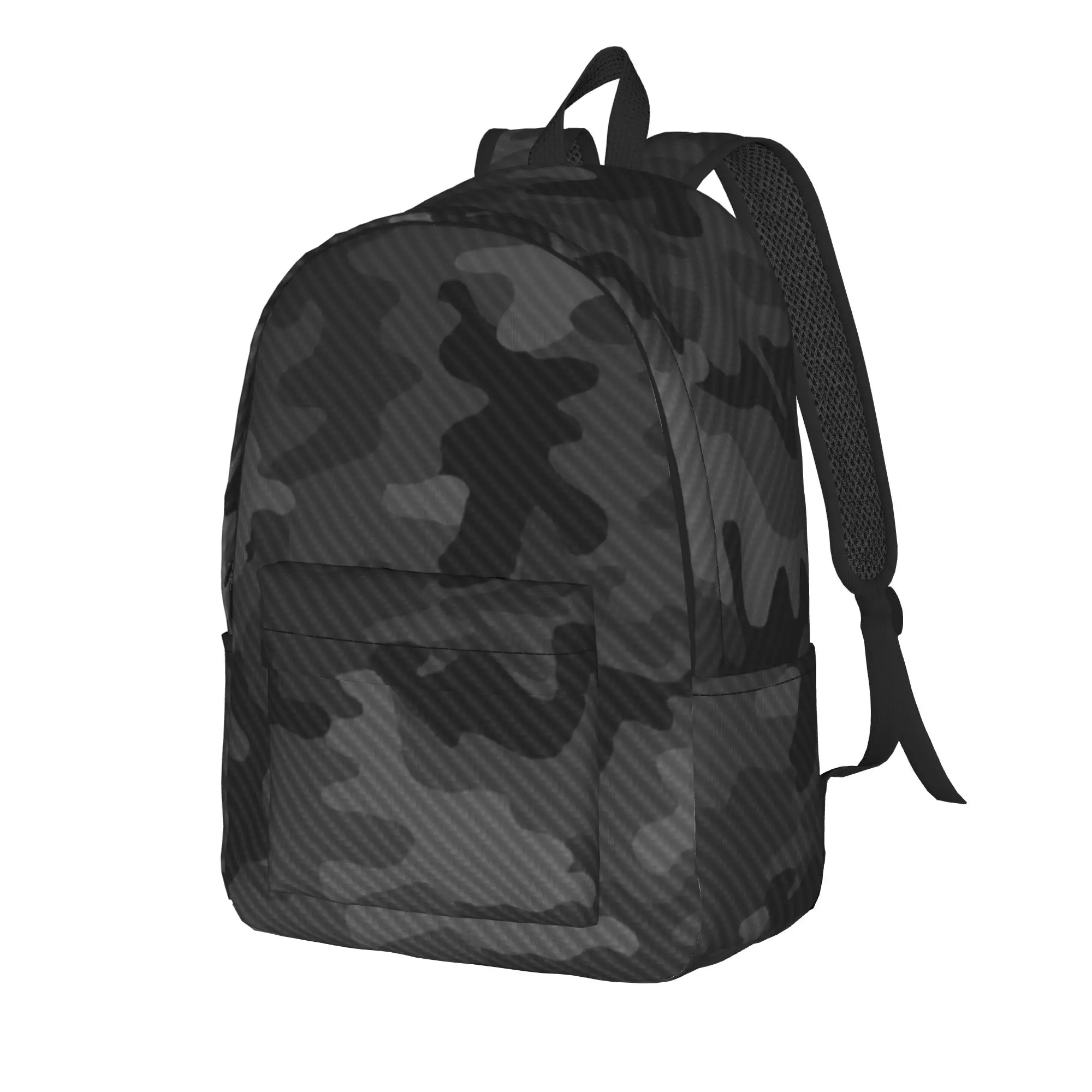 Carbon Camouflage Backpack for Men Women Cool High School Work Daypack Multicam Military Laptop Canvas Bags Gift