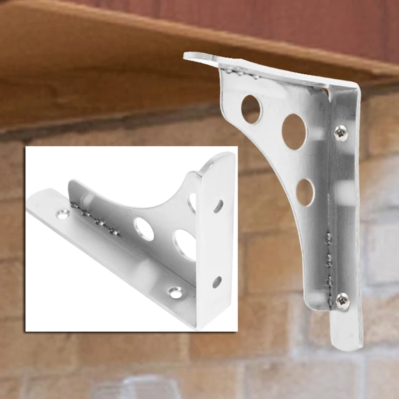 

Side Support Frame Storage Shelves Heavy Duty Mounting Storage Stainless Steel Floating Bracket Brackets for Steel Angle Net