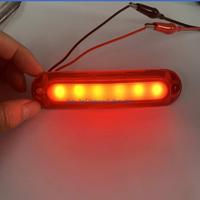P9FD 2pcs Running Water Steering Taillamp for Truck Trailer Pickup Cargo 6LED Brake Lamp Car Side Marker Rear Light