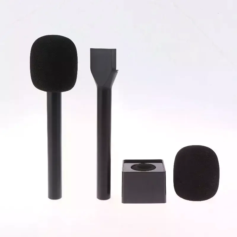 Wireless Handheld Interview Microphone Adapter with Foam Windshield, Compatible with Rode Wireless GO II