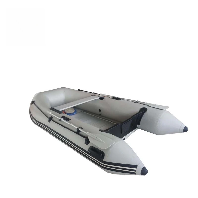 Light gray rubber boat, assault boat inflatable stop rescue high-speed rescue boat portable inflatable boat