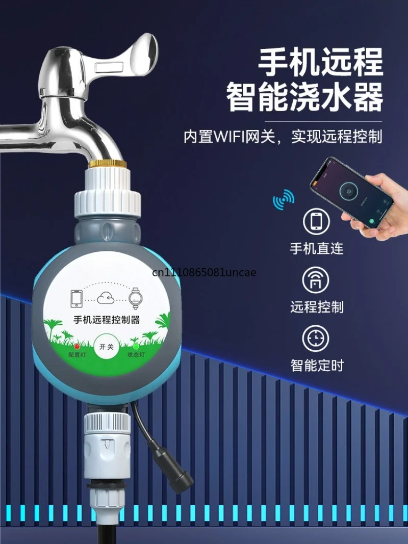 WiFi Mobile Remote Control Timed Irrigation Device Automatic Drip Spray System for Home Garden Plant Watering
