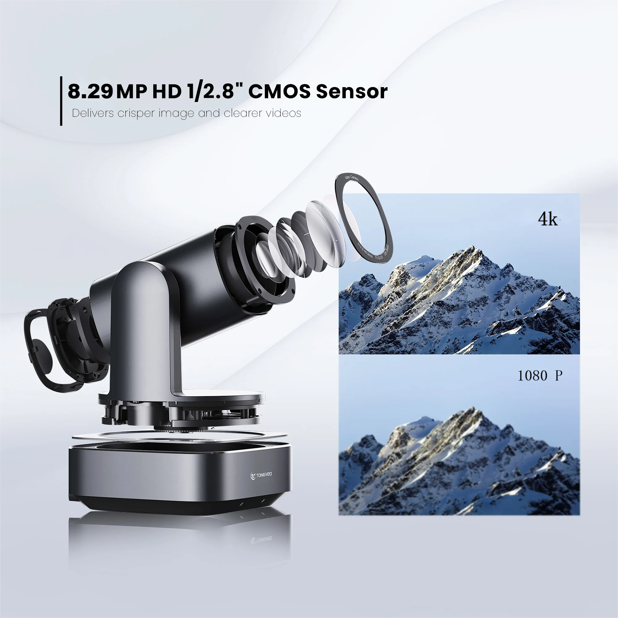 Broadcast 12X Optical Zoom | USB HD-M1 LAN Connection 4K Church Streaming Online Video PTZ Conference Camera POE