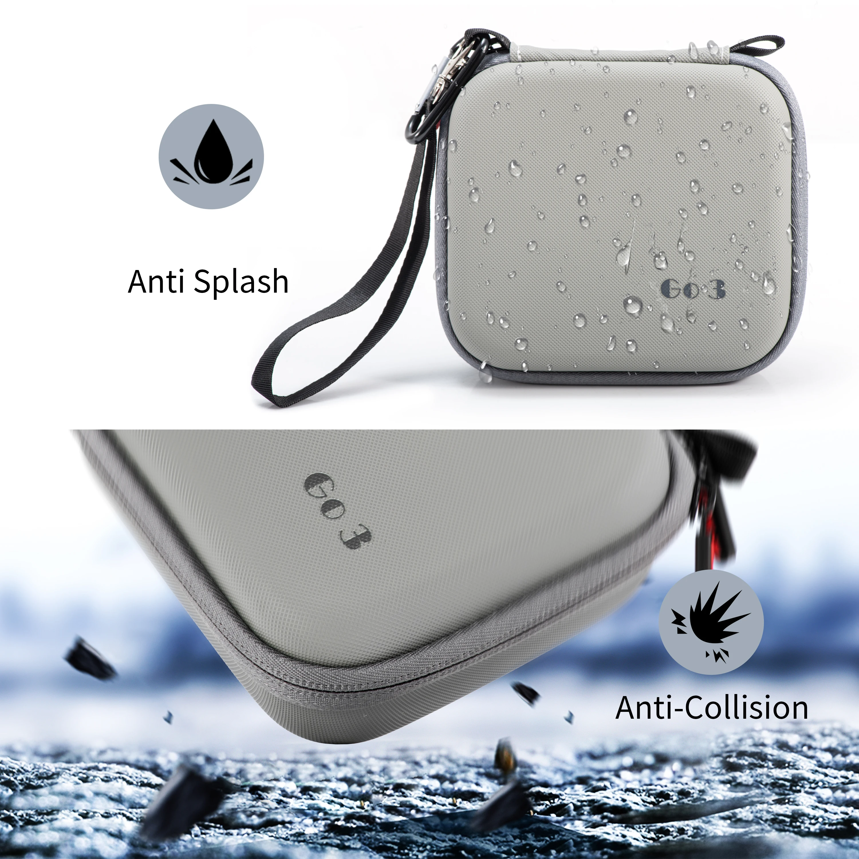 Mini Protective Travel Case Compatible for Insta 360 GO 3 Action Camera Carrying Case for Insta360 GO 3S Accessories Storage Bag