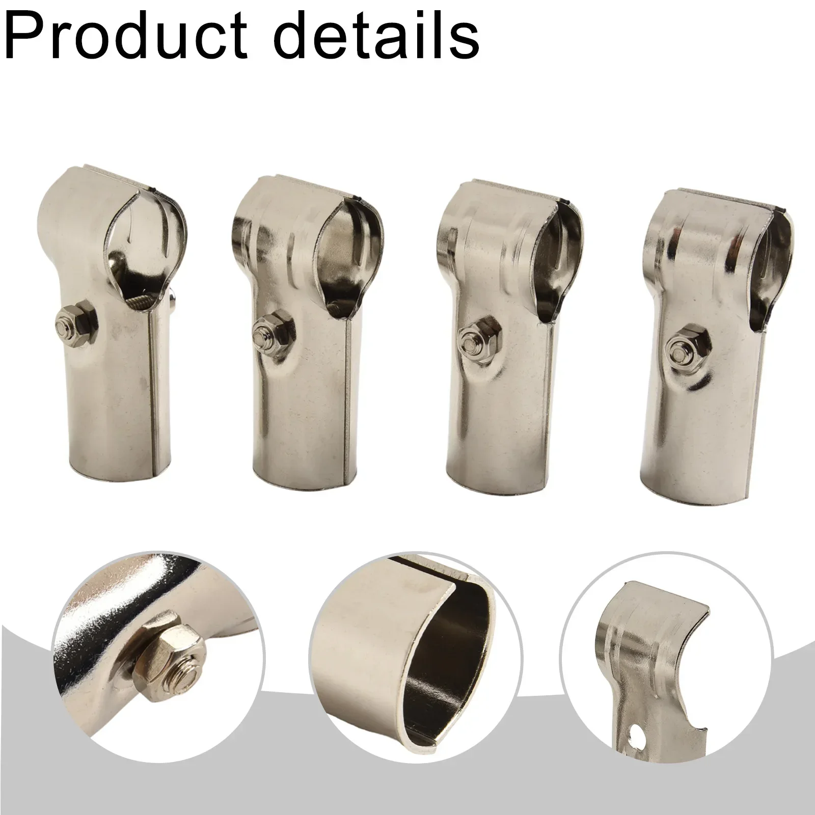 

Т-образный зажим для труб, 4 шт., соединитель для труб из нержавеющей стали, подходит для наружного диаметра 1 дюйм (25 мм), инструмент для ремонта, аппаратные аксессуары