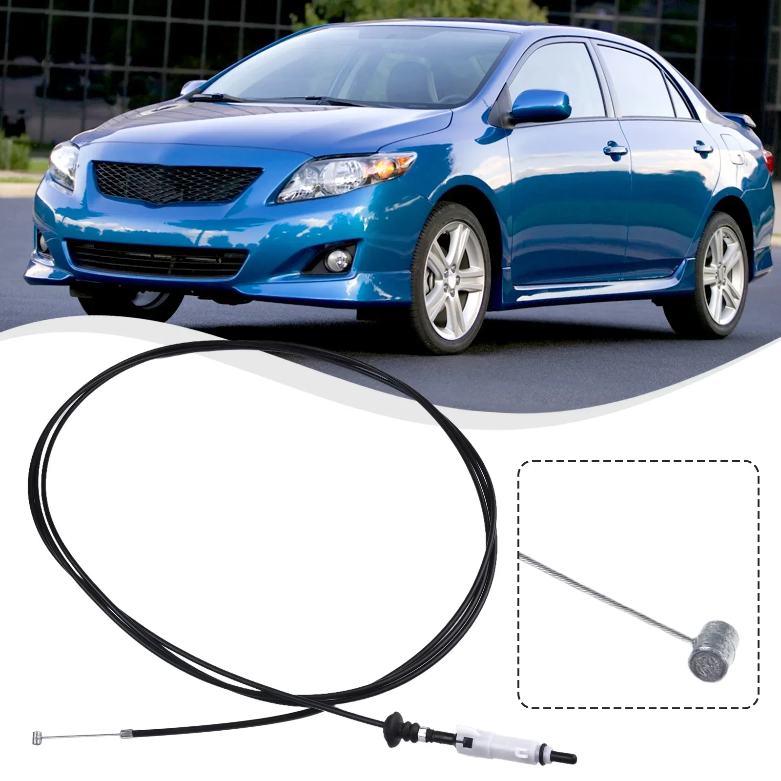 LHD Fuel Lid Cable Fuel Cap Cable For Toyota- For Hilux- 2004-2015 77035-0K130# Replace Automobile Part Car Accessories