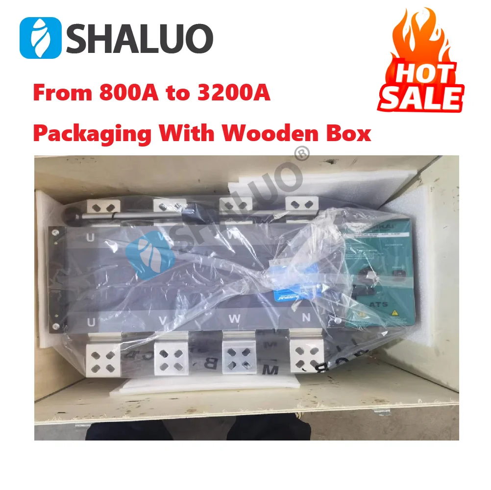 

2026 Aisikai ATS 4P 1000A 800A 1250A 1600A Generator Dual Power Automatic Transfer Switch Auto Manual Control Switch Breaker
