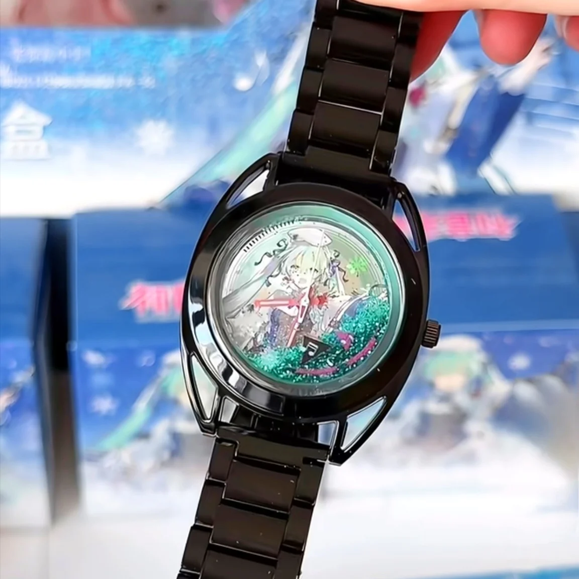 Anime Hatsune Miku Mädchen Uhren Kinder Lederband Niedliche Kinder Cartoon Armbanduhren Geschenke