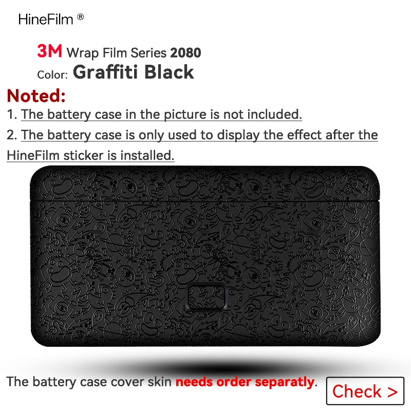 

Hinefilm Skin for Osmo Action Multifunctional Battery Case 2 Skin Wrap Cover Battery Case2 Protector Protective Sticker