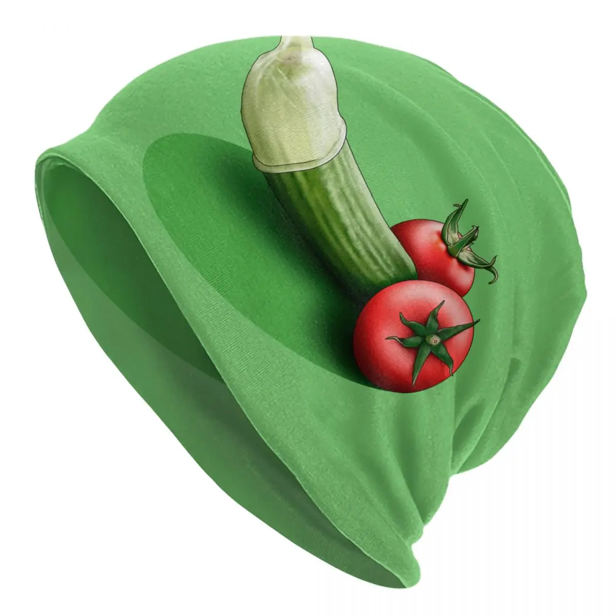 Food Porno Cucumber Funny Design Bonnet Hats Street Knit Hat For Men Women Warm Winter Skullies Beanies Caps