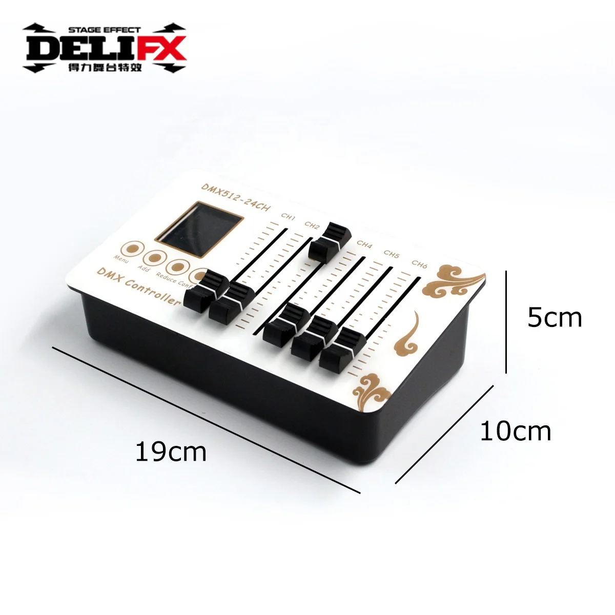 DELIFX 3.7V Battery Wireless Dmx512 24CH Controller LCD Board Display DMX Tables for Stage Lighting Diagram dj Effect Machines