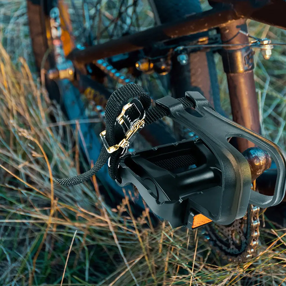 

1 Pair Adjustable Bicycle Pedal Straps Anti-Slip Universal Fit For Bike Pedals Replacement Stabilizer Accessories Nylon Iron