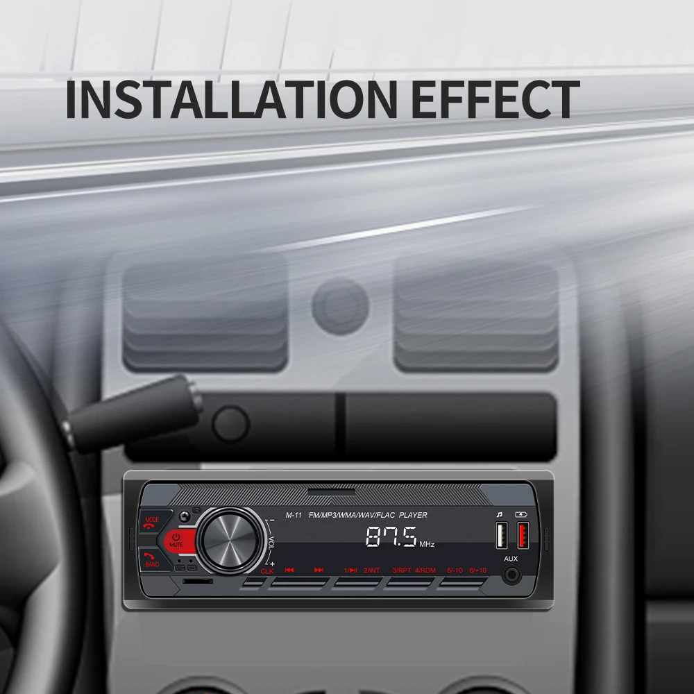 Motorsi راديو السيارة 1 Din مشغل MP3 الرقمية BT مشغل ستيريو السيارة FM Aux راديو ستيريو الصوت الموسيقى USB الوسائط المتعددة Autoradio لاعب
