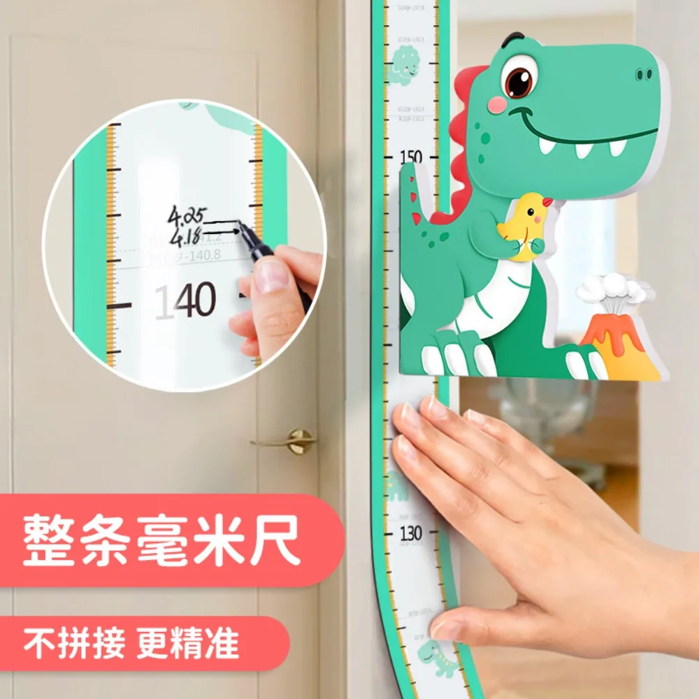 New children\'s wall sticker magnetic 3D stereo height ruler baby removable cartoon measuring instrument precision home