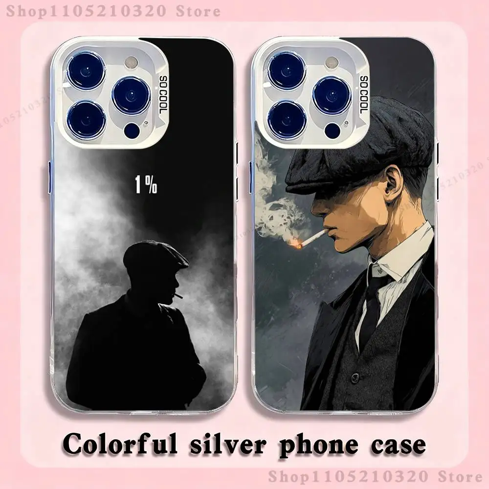 

P-Peaky B-Blinders Movie Phone Case For iPhone 17,16,15,14,13,12,11,Pro,XS,Max,Plus,Mini,SE4,E white Matte Shockproof Cover