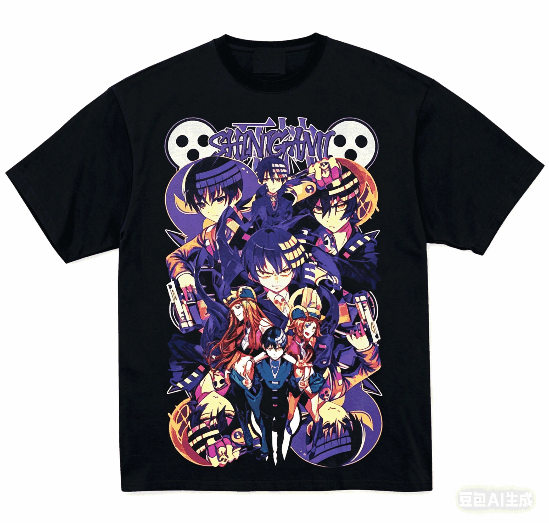 Anime Soul Eater Death The Kid Graphic T-shirt Unisex O Neck Short Sleeve Tee Summer Casual Streetwear Manga Print Tops Gift