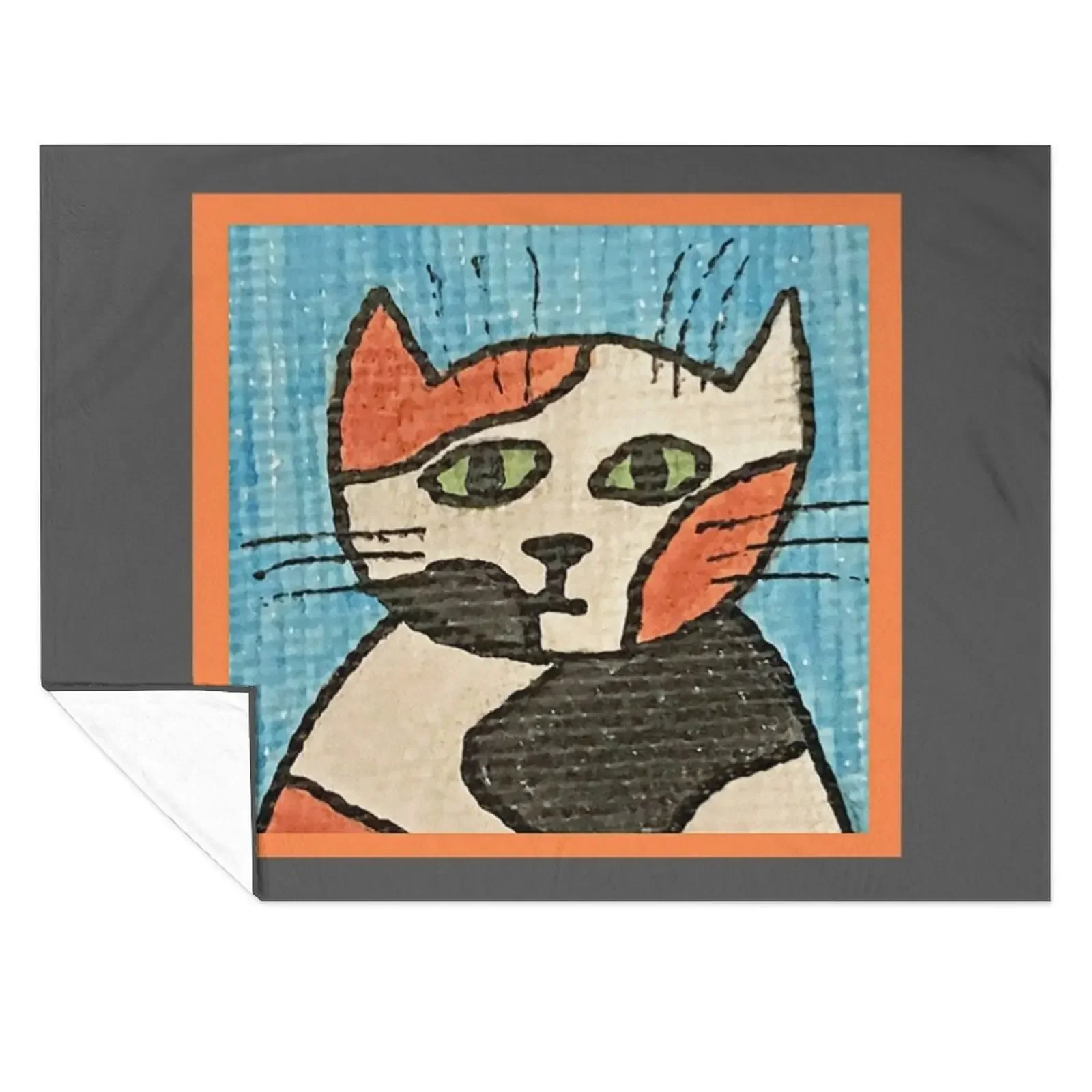 

Whimsical Cat Portrait #13 Throw Blanket Luxury Thicken christmas gifts Fashion Sofas wednesday Blankets
