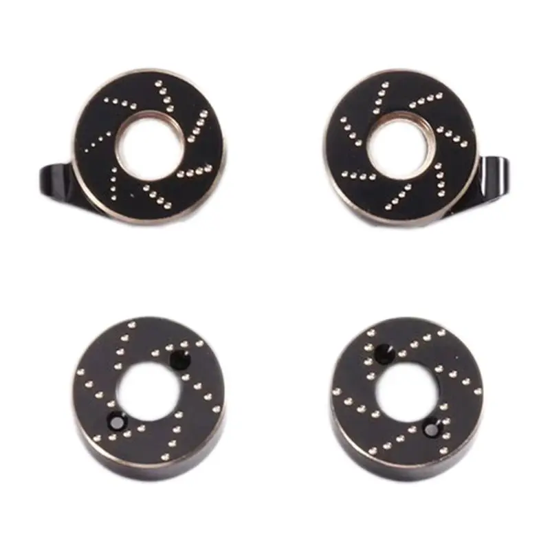 WOWFU-Brass Steering Knuckles& Rear Axle Weights Heavy Duty Upgrade Parts For 1/30 Scale RC Crawler