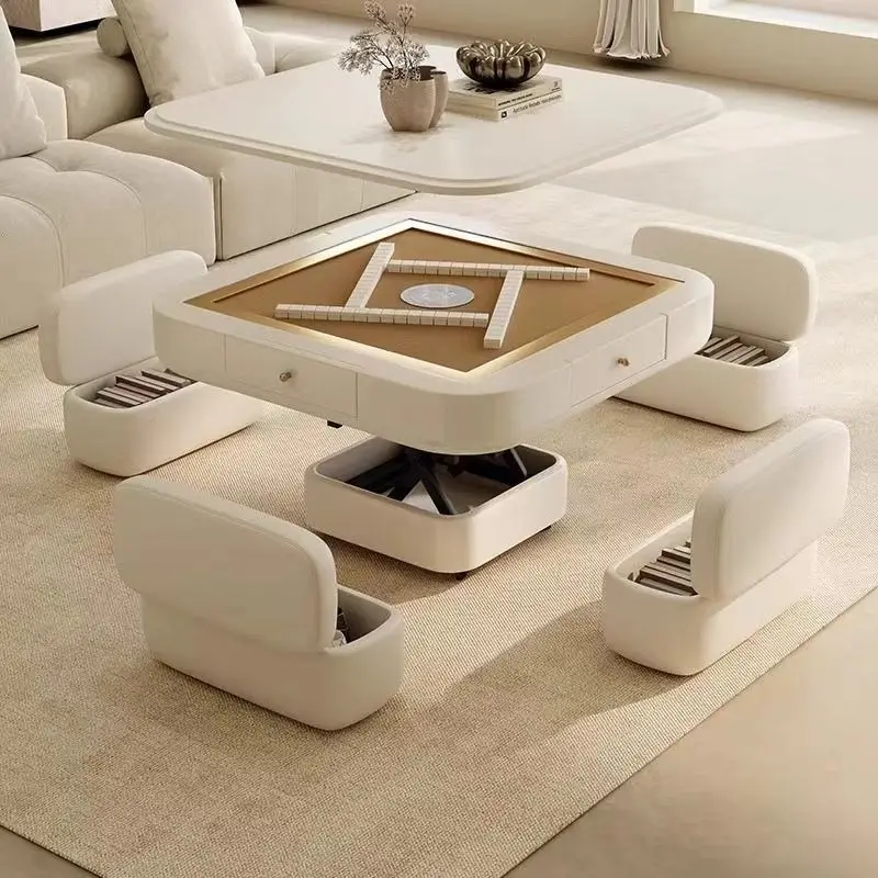 

Roasting Fire Automatic Mahjong Table, Electric Lifting Coffee Table, Dining Table, All-in-one Dual-use